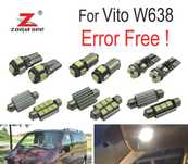 KIT COMPLETO DE 13 LÂMPADAS LED INTERIOR PARA MERCEDES VITO W638 96-03