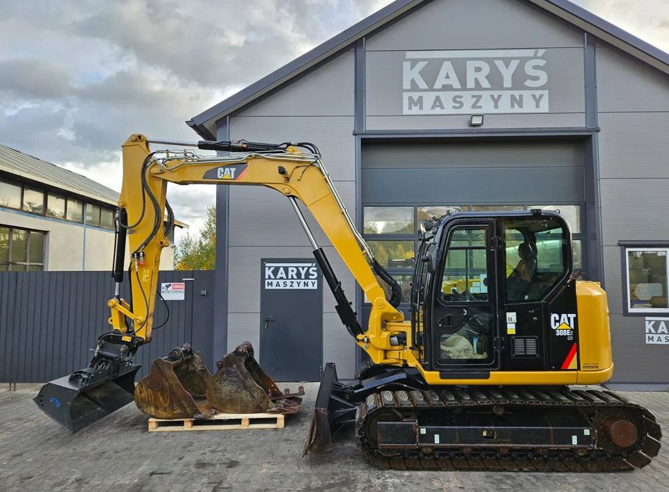 Caterpillar MINIKOPARKA CAT CATERPILLAR 308E2 CR 308E 310 308 E2 307 309 2019R.  204.900 ZŁ NETTO 3 szt łyżek, nowe gąsienice,Po serwisie olejowym.