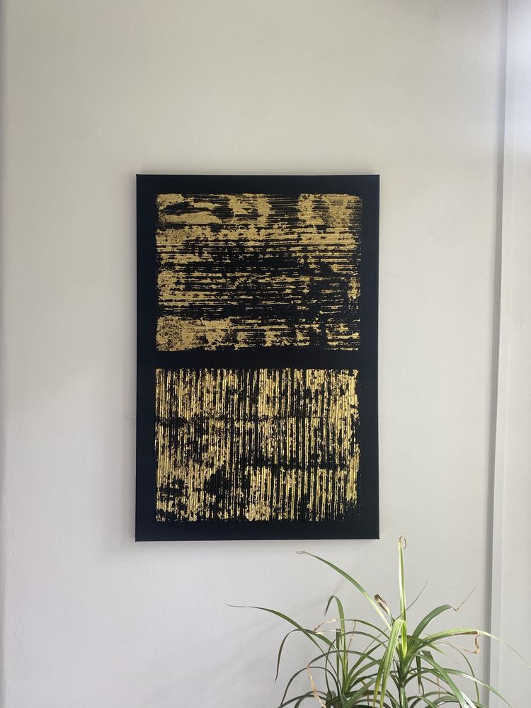 Arte com textura - elegant gold