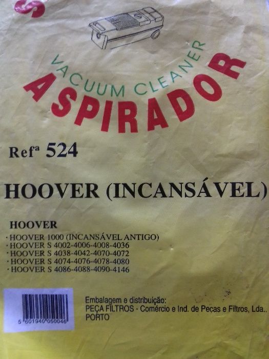 Sacos aspirador hoover