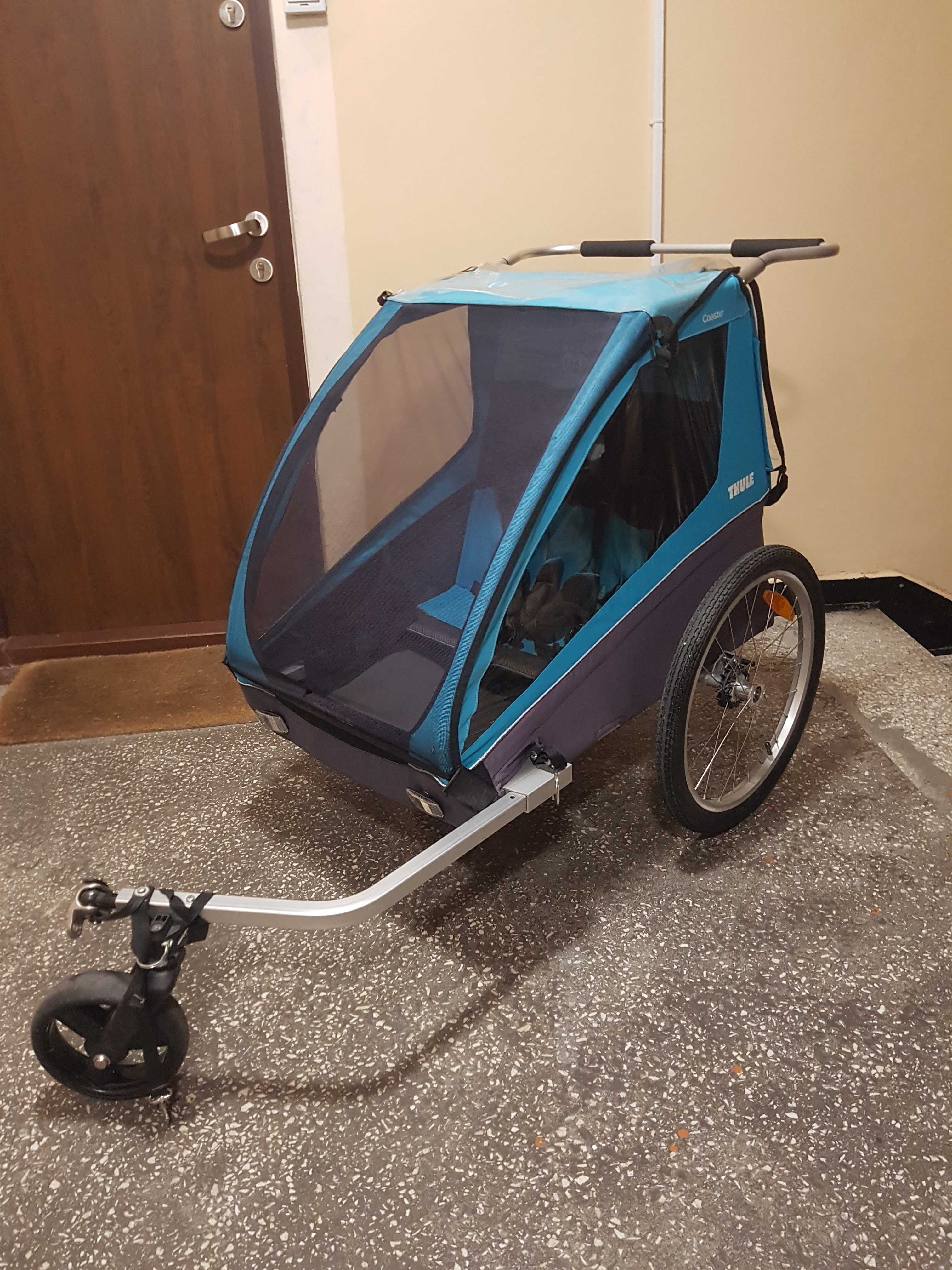 przyczepka rowerowa thule dla dzieci  wynajem