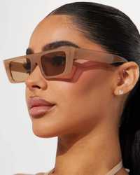ТОП! Бежеві сонцезахисні окуляри в стилі off white очки женские