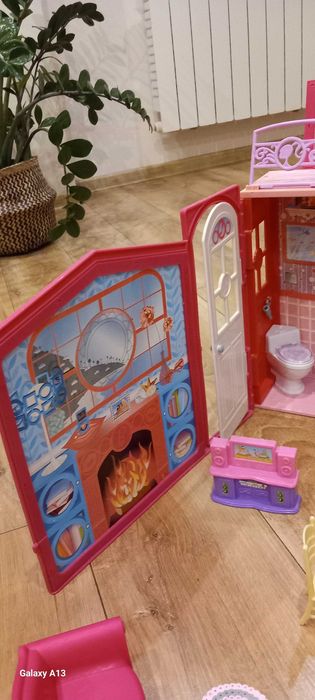 Domek składany Barbie/Steffi mebelki, akcesoria.