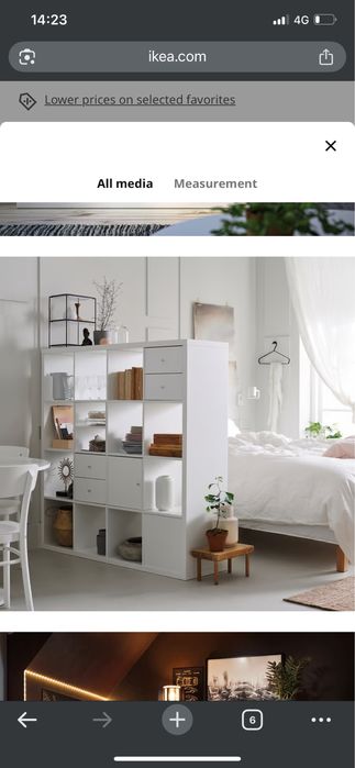 Estante KALLAX ikea de 16 compartimentos