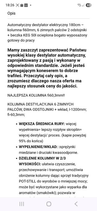 Destylator automatyczny