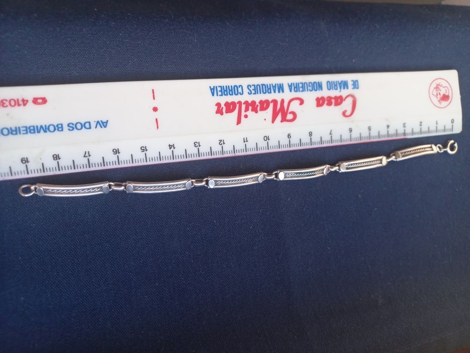 Pulseira de prata 925 Vintage.
