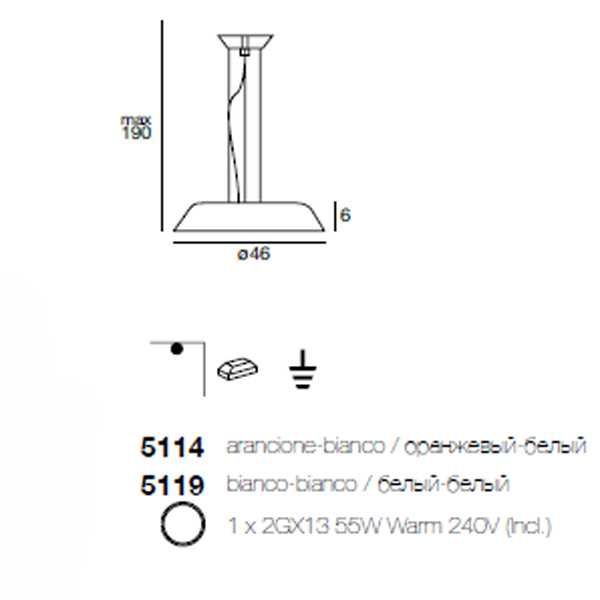 Люстра Linea Light 5114 Італія D46см NEW