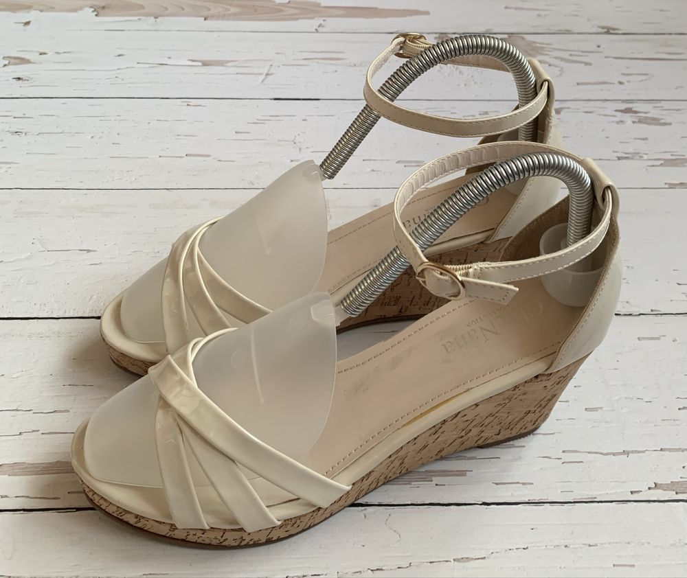 Espadryle Damskie Sandały Na Koturnie Chic Nana 40 Komfortowe Idealne