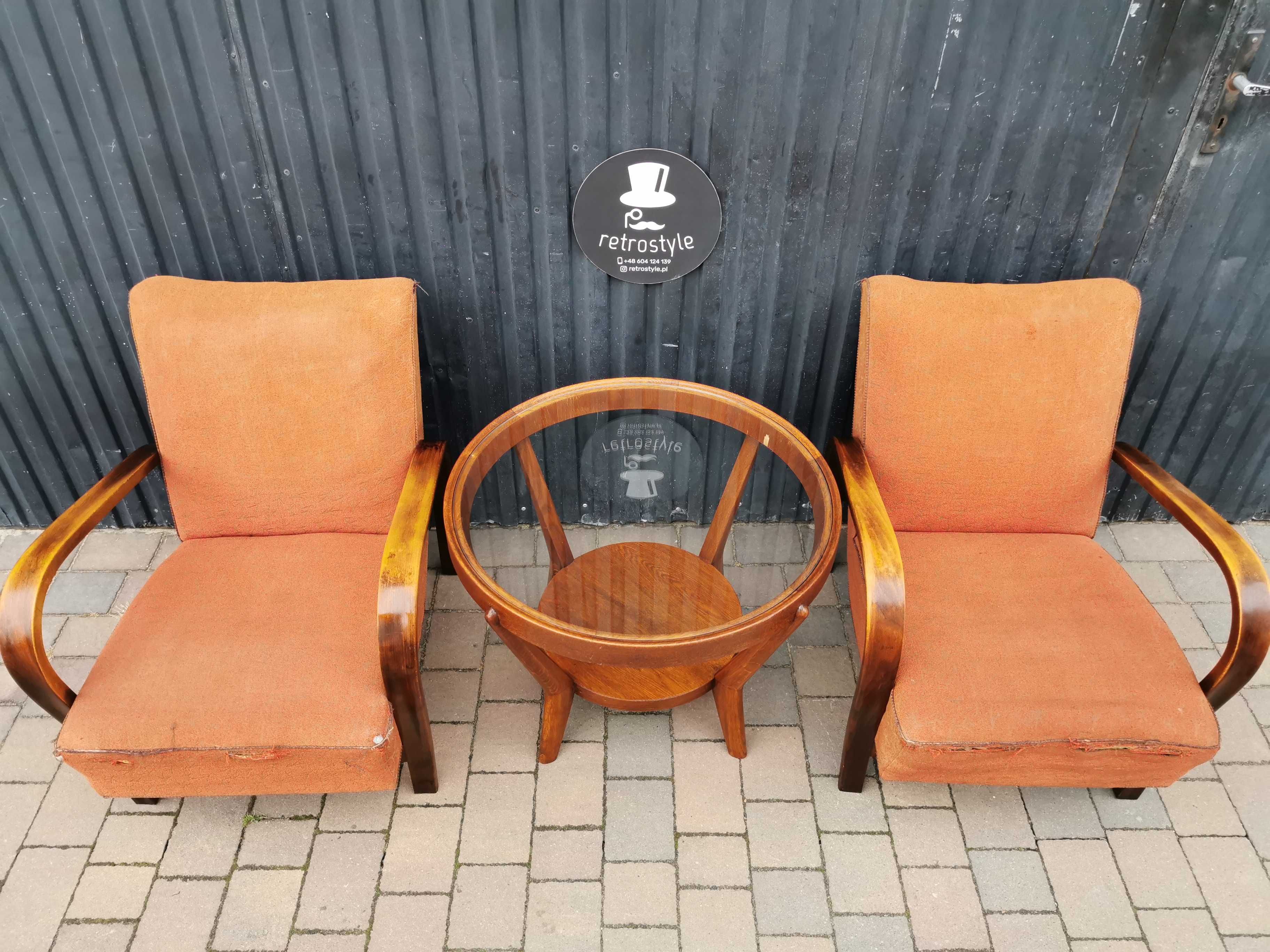 Zestaw ART DECO Kropáček & Koželka, Czechosłowacja '40-'60, Retro, PRL