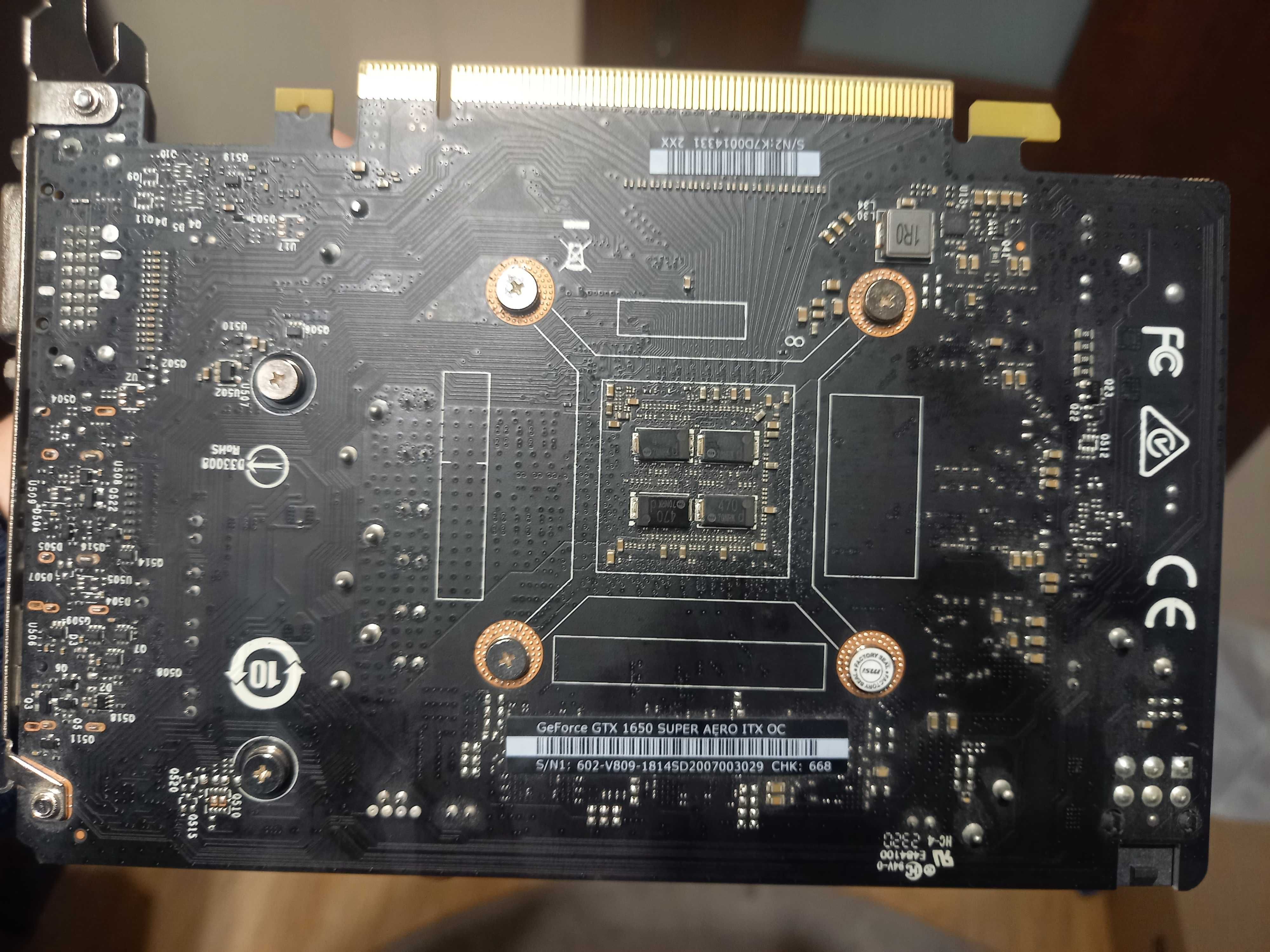 Karta Graficzna Gtx 1650 Super Msi Aero Stan Idealny