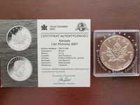 Moneta 5 dolarów liść klonu 2007 Canada