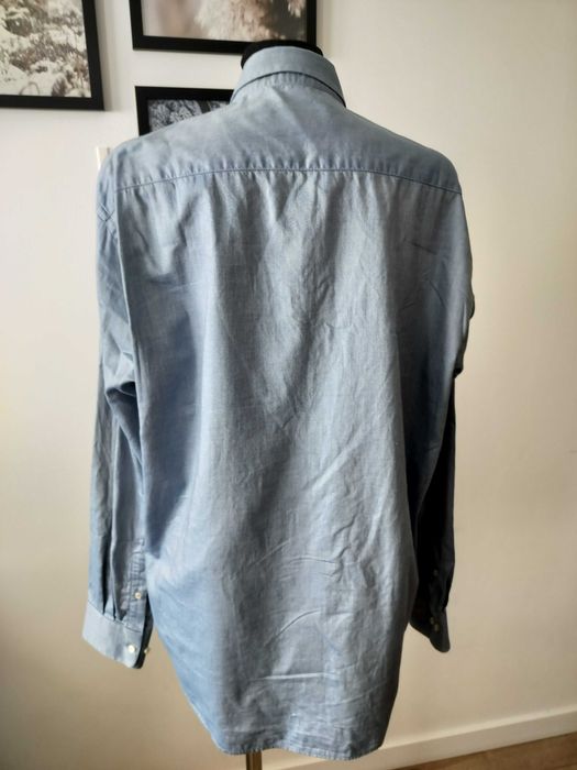 Bytom Koszula męska 3XL bawełna niebieska elegancka 43 perełka