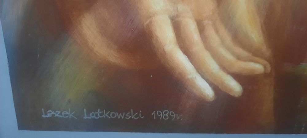 obraz Pana Jezusa z otwartym sercem, L.Latkowski 1989r.