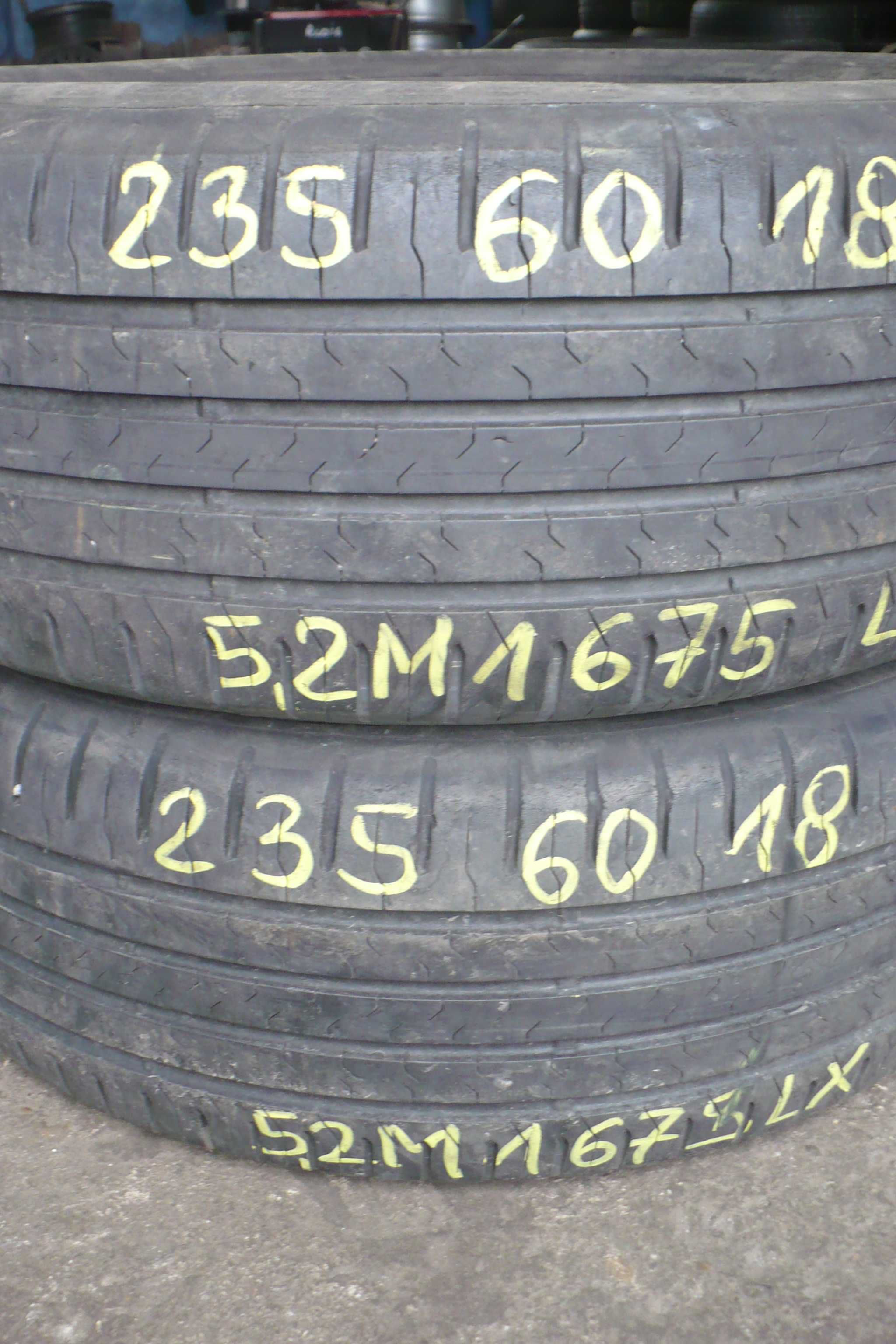 Opony Continental 235/60R18 103V SUV 5,2mm Letnie 2szt.2016r.