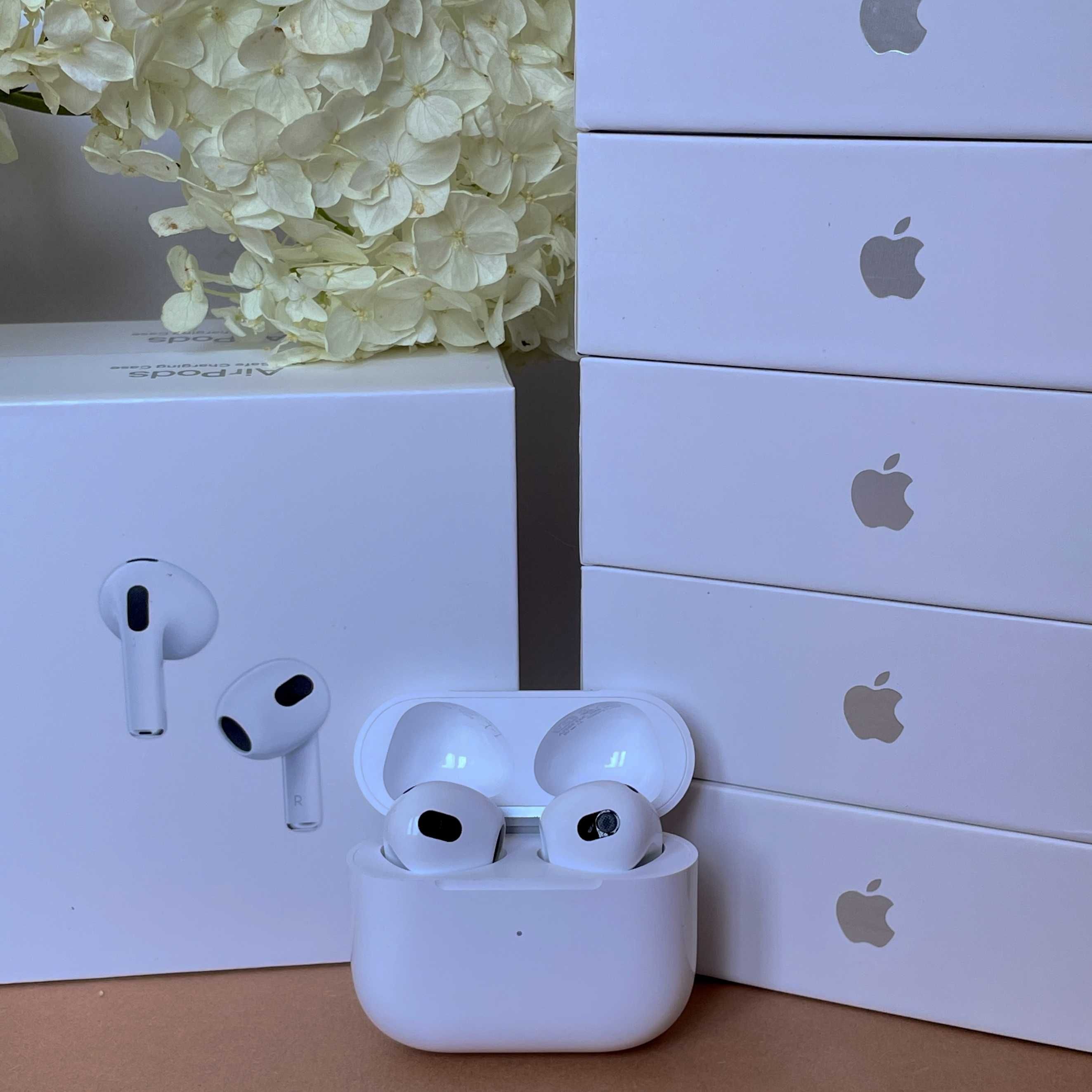 Чохол в подарунок! AirPods 3 преміум якість 1:1