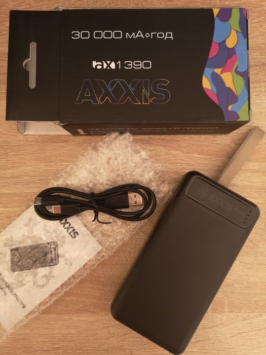Повербанк AXXIS,30000 mAh