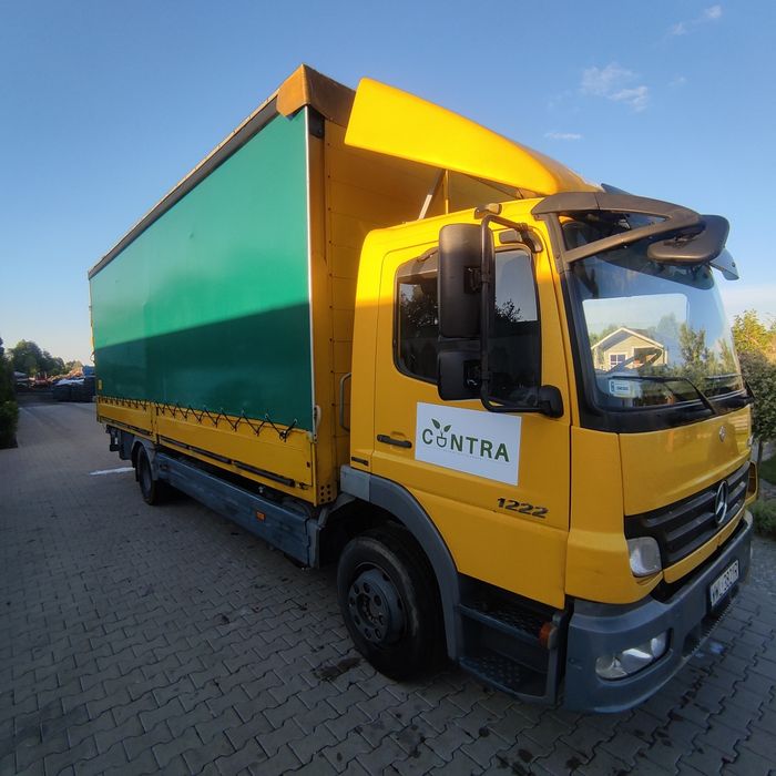 Mercedes Atego 1222, faktura VAT cena brutto,, winda, firanka, plandek