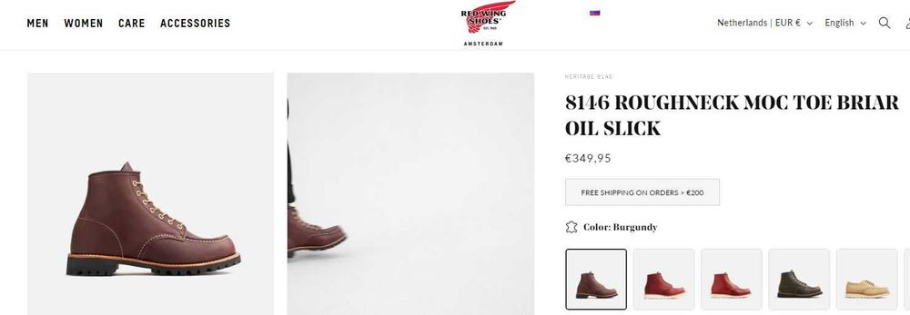 Новые ботинки Red Wing 8146 Roughneck Moc Toe Briar Oil Slick р-р 43