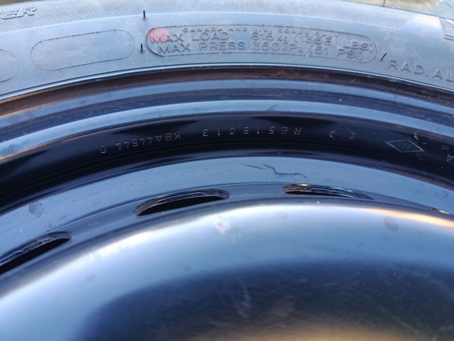 Koło zapasowe felga opona 205/55 r16 renault 5x114.3 ET47