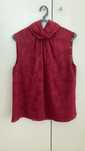 Top Roberto Verino bordeaux sem mangas