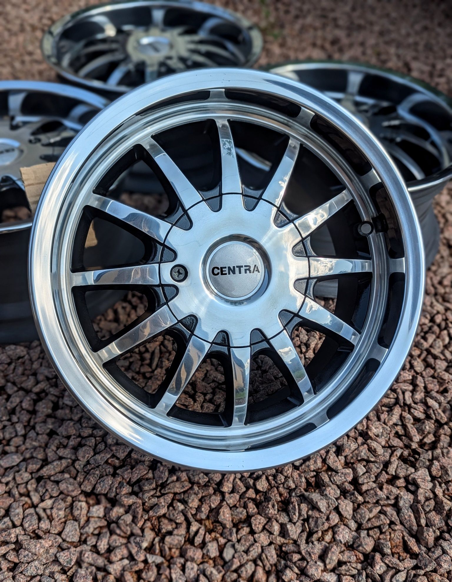 R15, 4x100 диски поліровані полки, центра, Centra