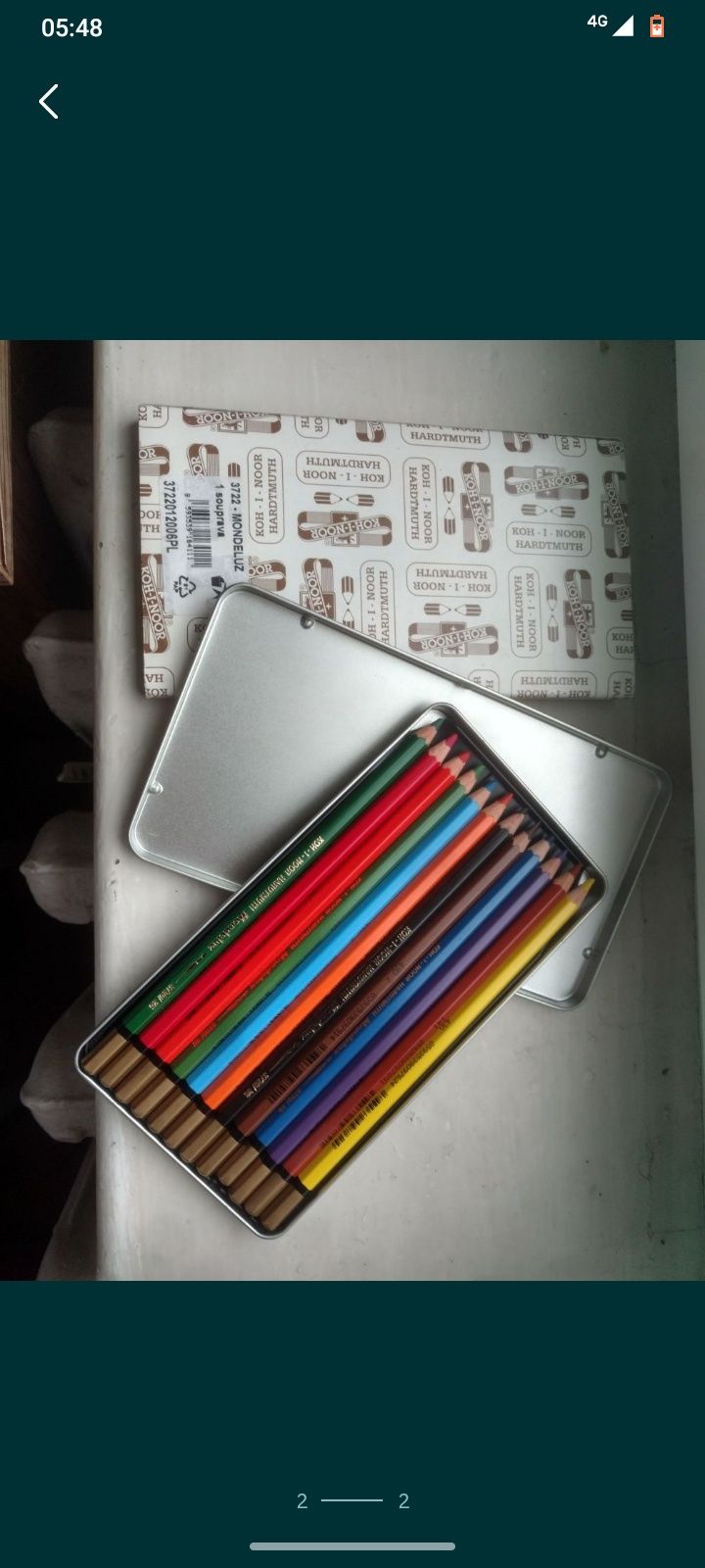 Набор графитных  карандашей KOI-I-NOOR простых и цветных12шт.