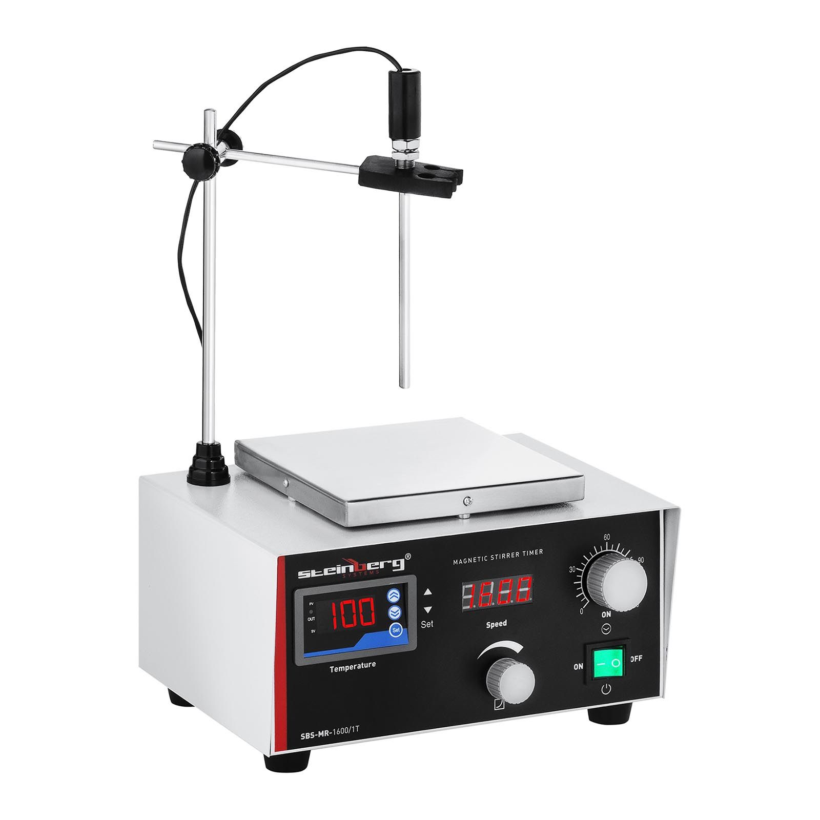 mieszadło magnetyczne laboratoryjne 100deg;c timer + mieszadełka
