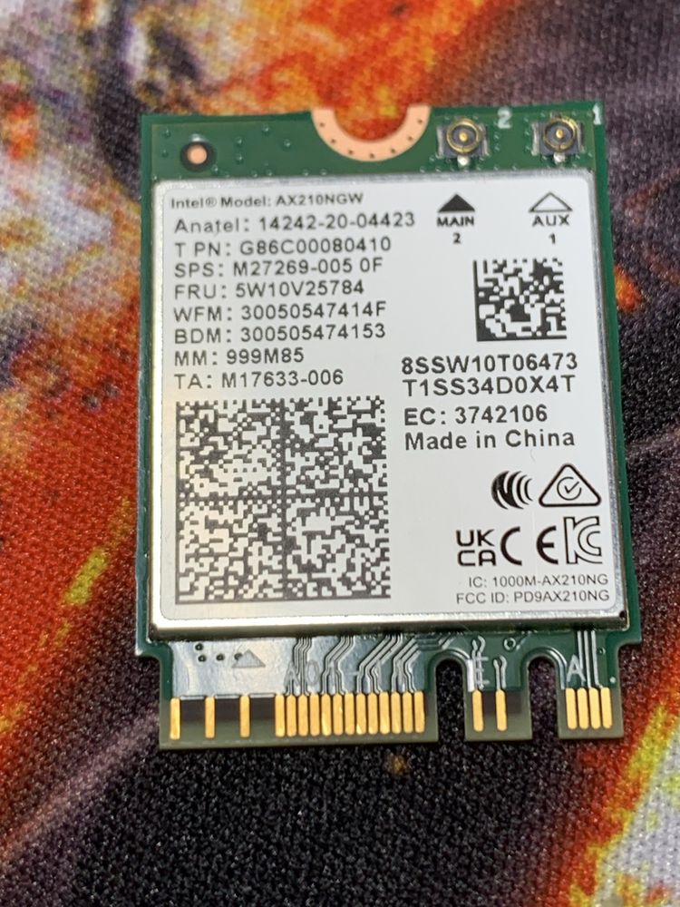 Karta sieciowa Intel WiFi Card AX210 (WiFi 6 + 6E) Nowa