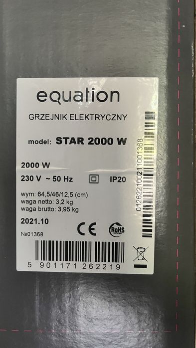 Grzejnik elektryczny.