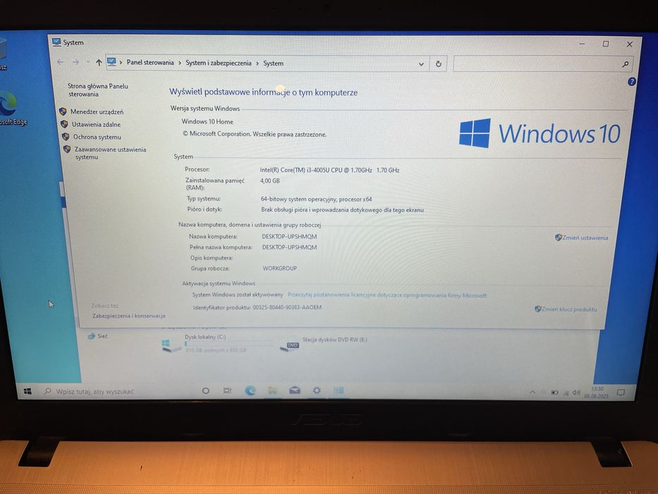 Laptop Asus A540L / intel core i3 / Karta Graficzna GeForce / 1TB Dysk