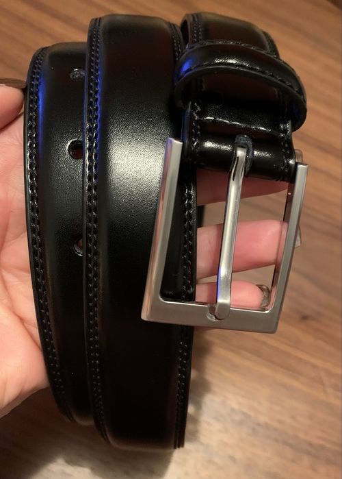 Cinto preto El Corte Inglés em pele