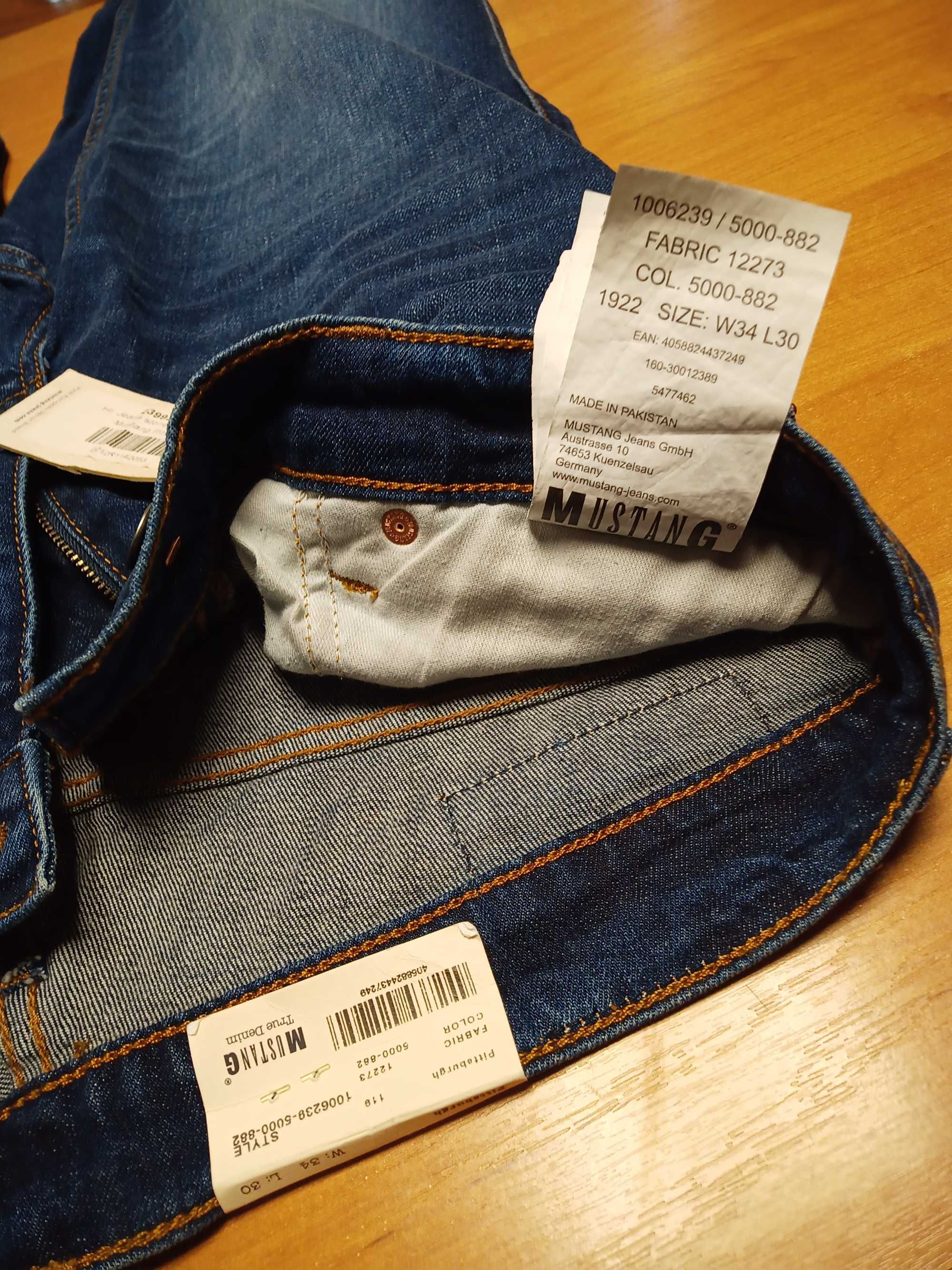 Spodnie yeans MUSTANG TRUE DENIM Oryginal, roz. W34 L30