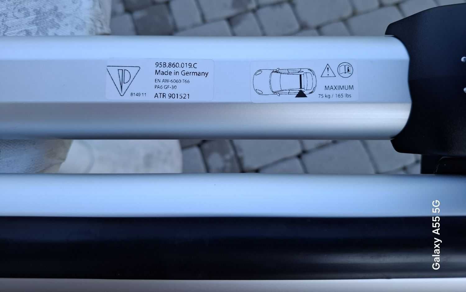 Oryginalny Bagażnik Dachowy Porsche Macan Belki Relingi Thule Jak Nowy