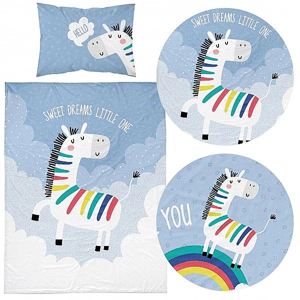 Pościel 100x135/2 części MAYA MOO Dziecięca Bawełniana Do Łóżeczka