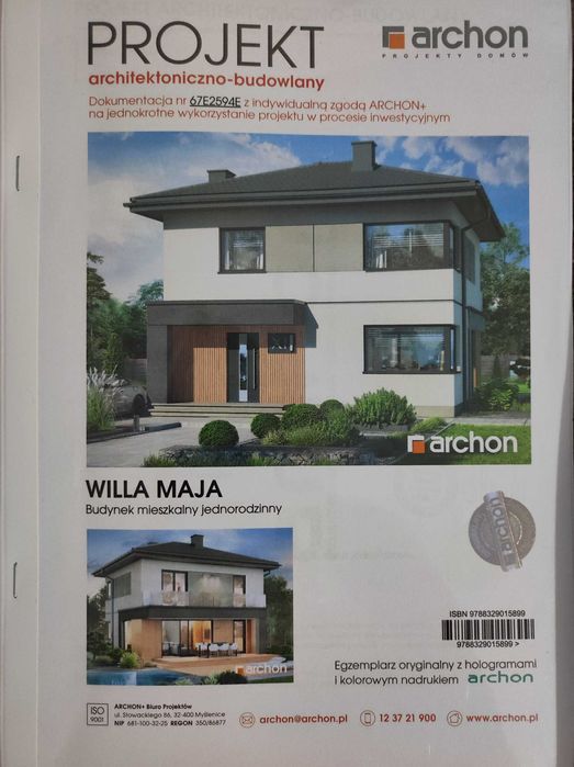 Sprzedam Projekt domu Willa Maja Archon +