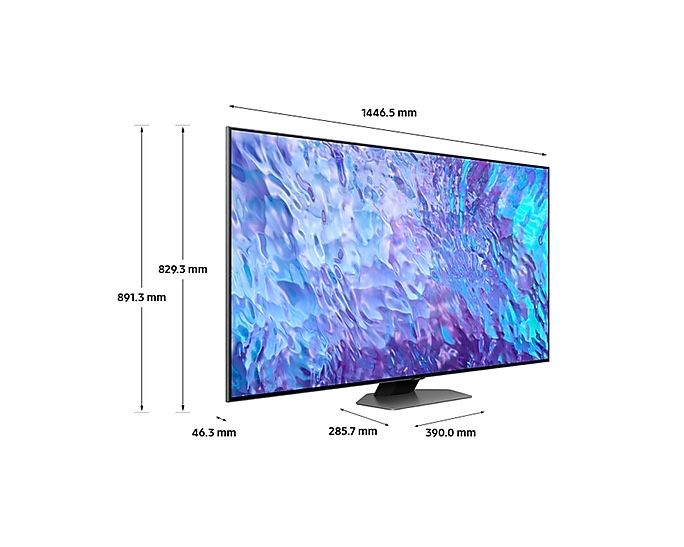 Samsung 65" QLED 4K Smart TV QE65Q80CAUXUA + підсвітка Govee AI Gaming