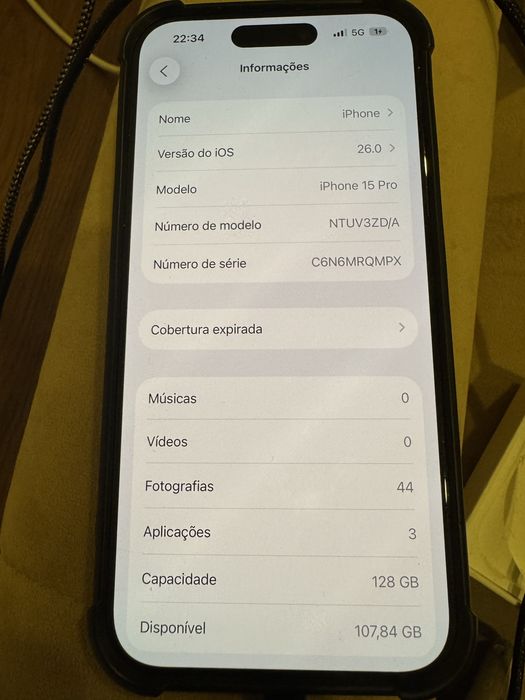 Iphone 15 Pro 128GB Original Desbloqueado Preto Titânio