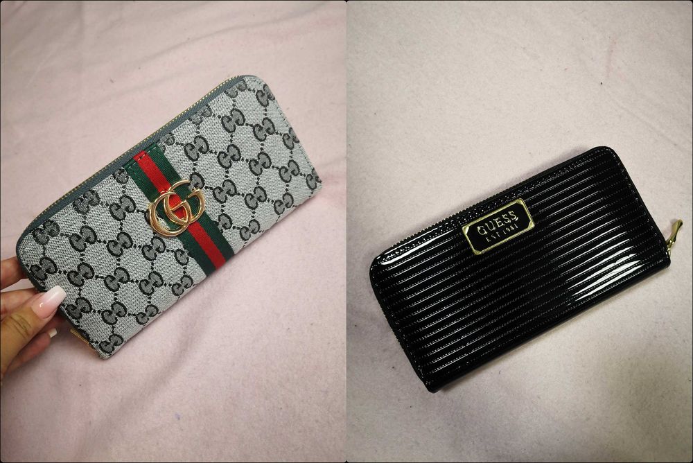Portfel damski Gucci Guess czarny logowany portfele nowość