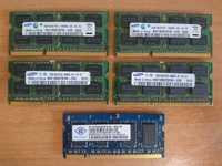 Memórias RAM DDR2 1GB e DDR3 2GB