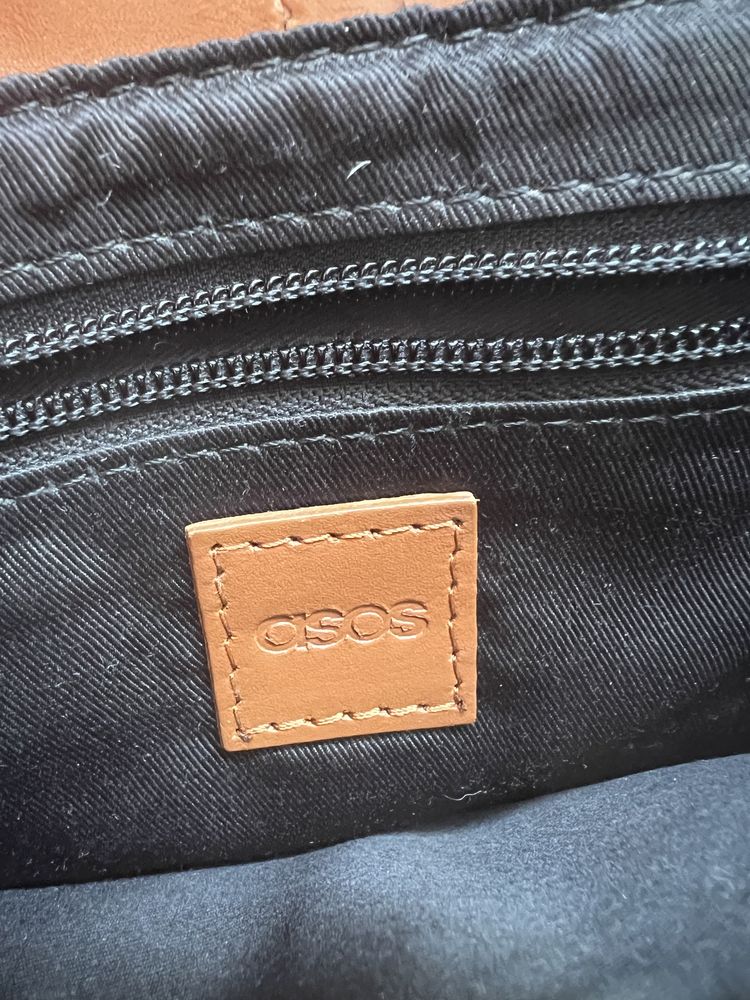 Сумка з натуральної шкіри ASOS