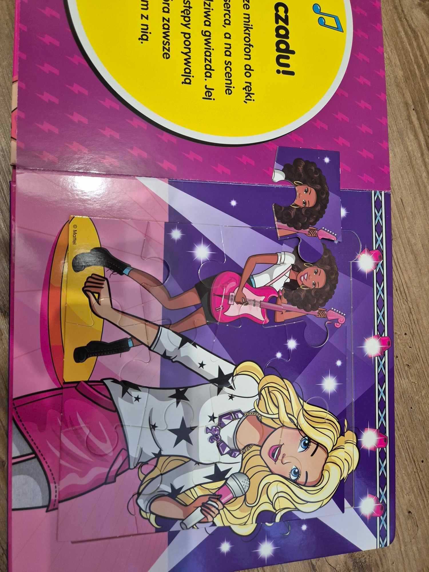 Barbie książka memos gra puzzle zestaw