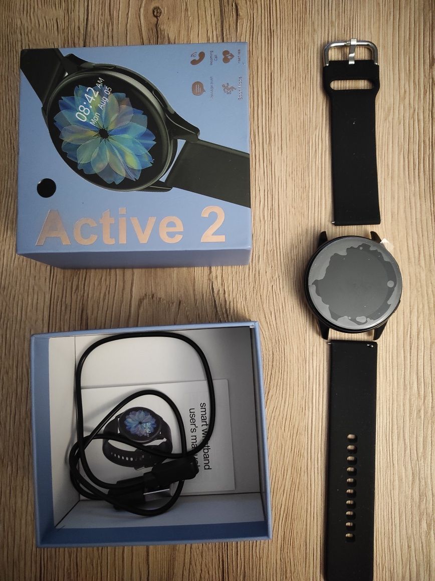 Smartwatch Active T2 pro, NOWY, złoty