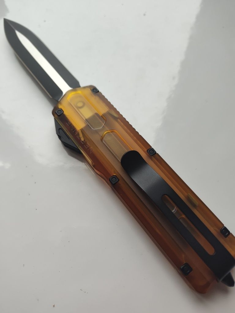 Нож новый фронтальный Maxace feat Microtech