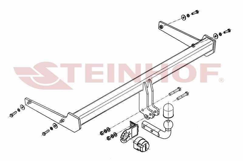 HAK HOLOWNICZY + moduł 7 pin do Volkswagen Passat B7 Alltrack Kombi P