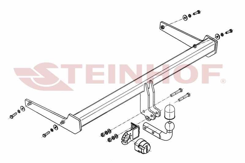 HAK HOLOWNICZY + moduł 7 pin do Volkswagen Passat B7 Alltrack Kombi