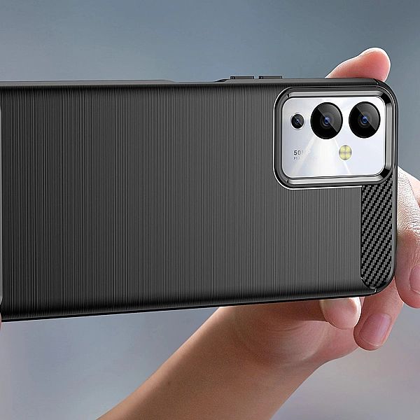 Carbon Case etui do Infinix Note 12i elastyczny silikonowy karbonowy p