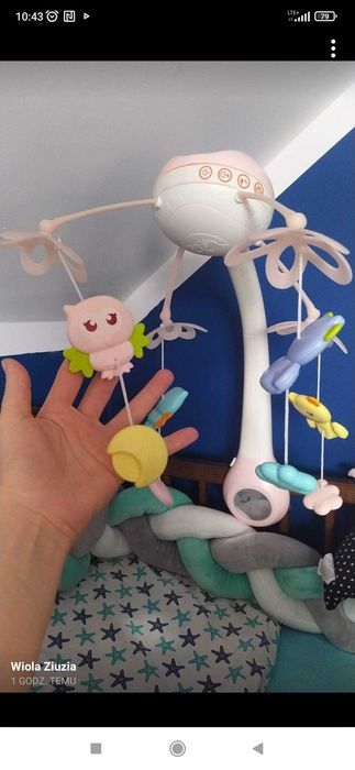 Karuzela do łóżeczka dla niemowlaka
