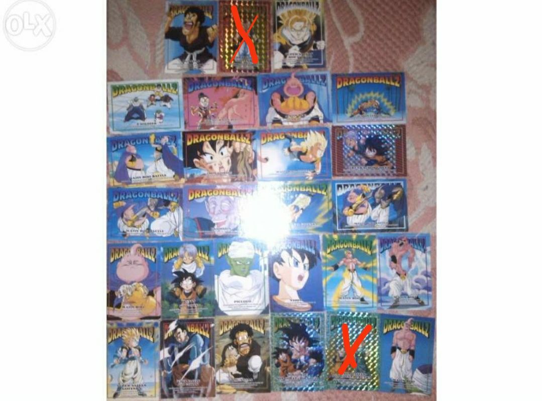 Dragon Ball Z - 49 Cartas japonesas de 1995