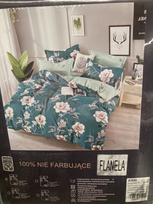 Komplet pościeli flanela 220x200 A-001