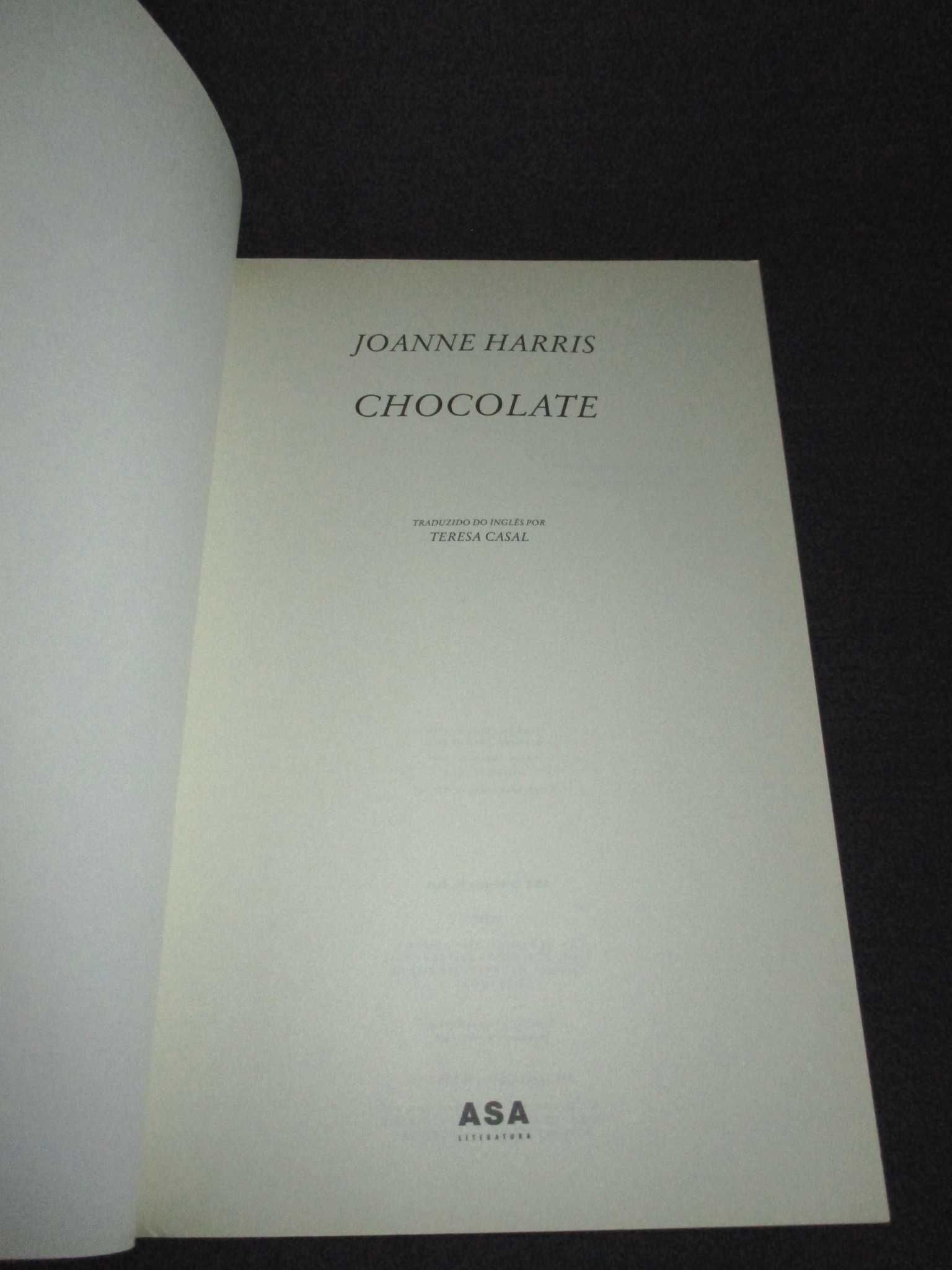 Livro Chocolate Joanne Harris Edições ASA